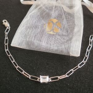 Daniela Swaebe "Obsession" 2.9CTW Emerald Cut Solitaire Bracelet